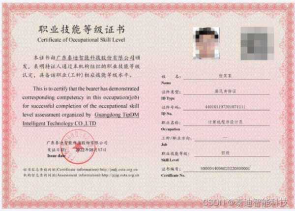 计算机等级考试的证书是什么样的图片