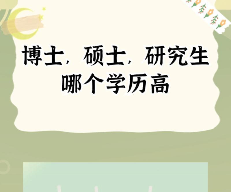 硕士研究生和博士研究生的区别是什么
