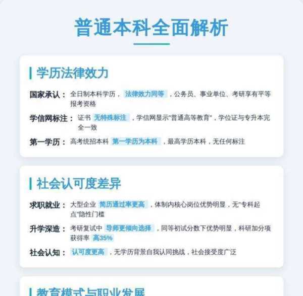 本科和专升本的区别在哪里