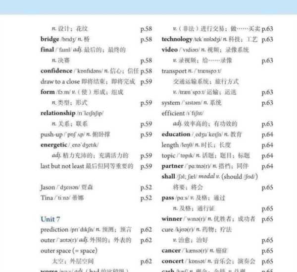 英语115的单词