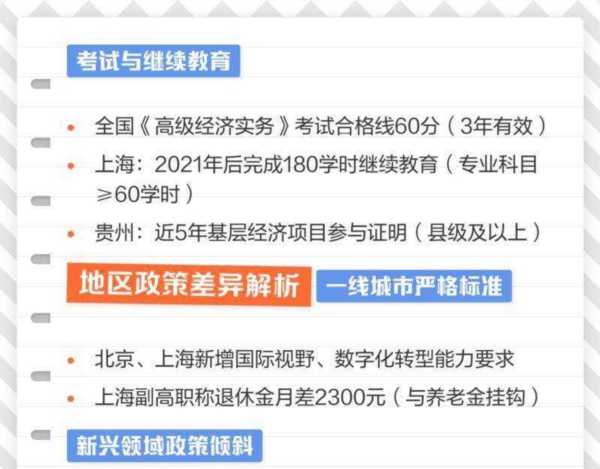 高级经济师报名条件及评审要求有哪些专业