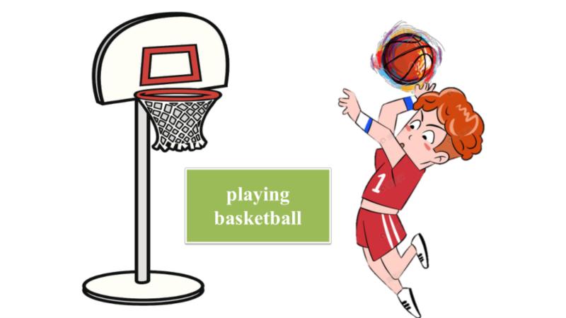 我在打篮球的英语怎么写的