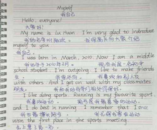 自我简介英语作文80字简单