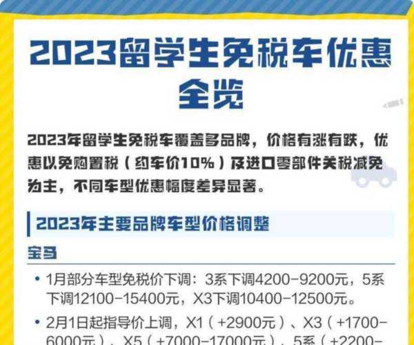 留学生免税车划算吗?