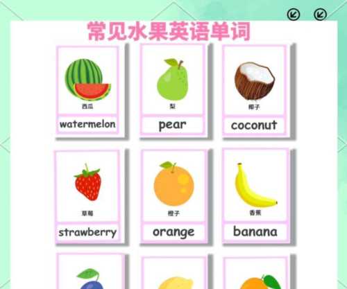 水果的英语怎么读fruit