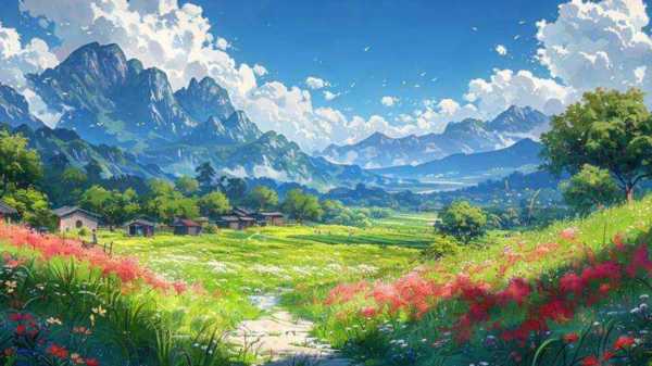 自然风景图片素材绿色背景