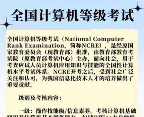 广东ncre12月份考次