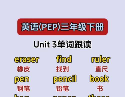 小学英语单词跟读视频