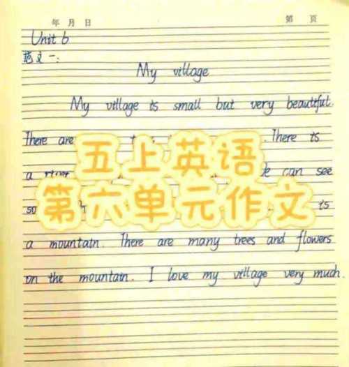 五年级的英语作文我的老师