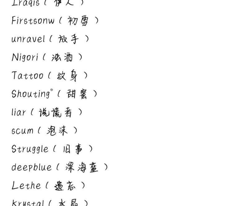 自己的名字用英语怎么写单词怎么读