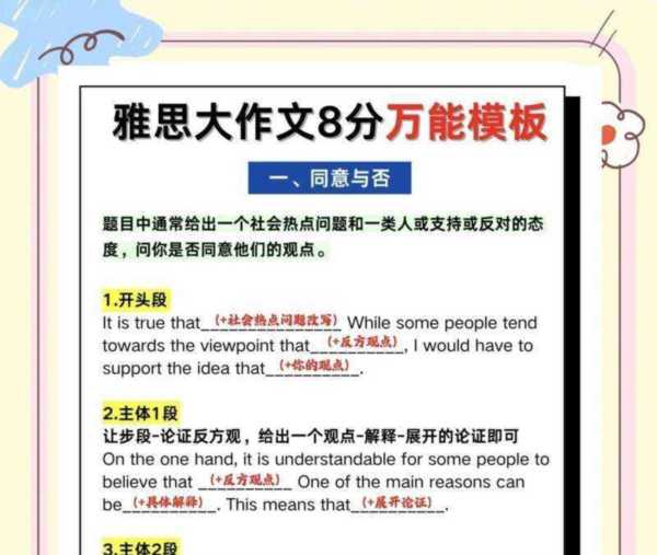 雅思写作必背50篇范文