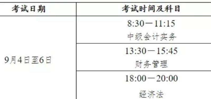 2024年中级会计师考试时间什么时候公布