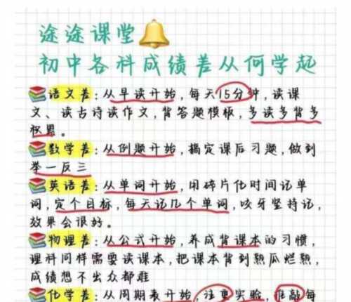 初中生语文成绩差怎么才能提高