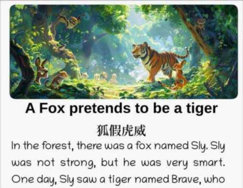 他喜欢讲故事的英语