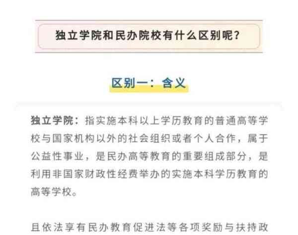 独立学院是民办还是公办学校