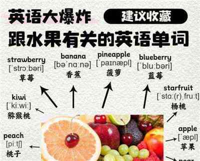 水果的英文怎么读fruits