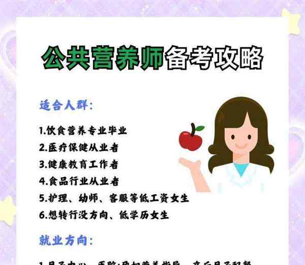 人社部公共营养师职业技能证书官方报考渠道