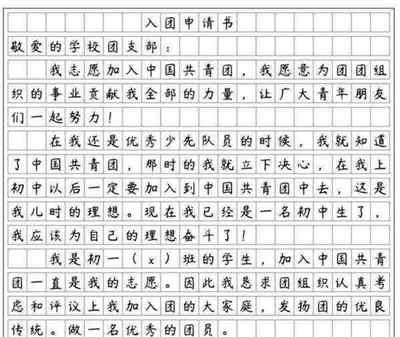 入团申请书800字高中2020年最新