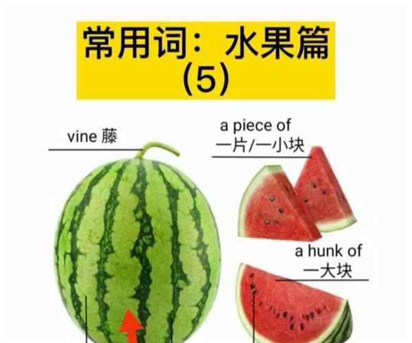 西瓜的英文是什么怎么读啊