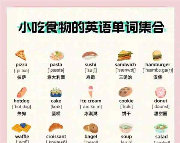 零食英文怎么读音发音