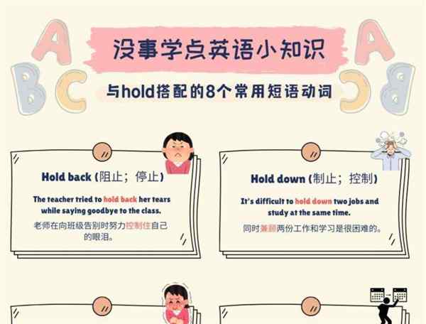 hold on英语