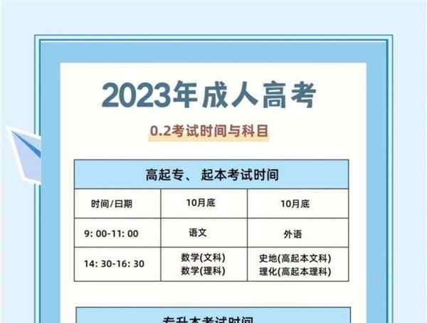 大专报名时间2023年官网查询