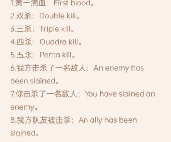 王者荣耀的英语怎么说?