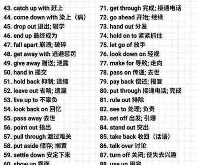 七上英语重点短语和句子
