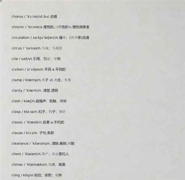 大学英语单词表大全带音标