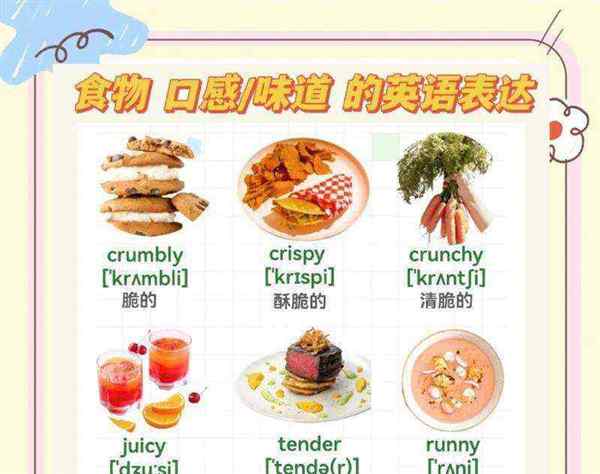 美食英语单词大全