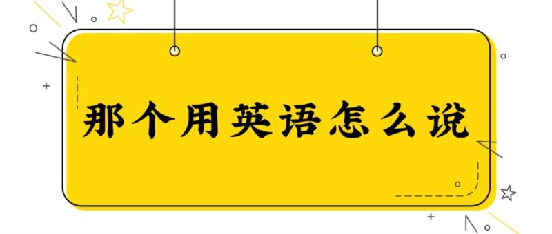 哪个用英语怎么说翻译成英语