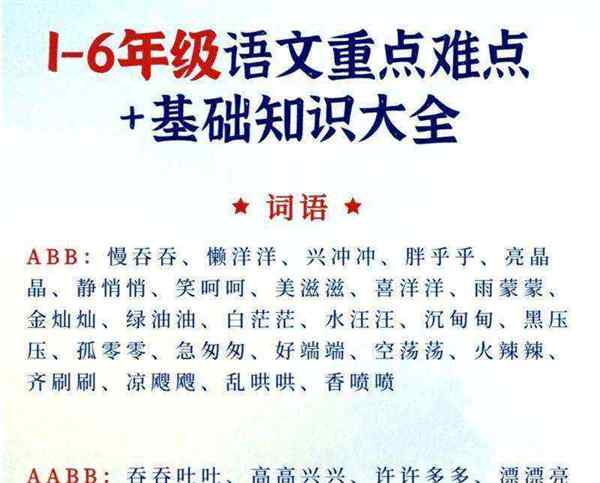 小学语文重要知识点和必考题