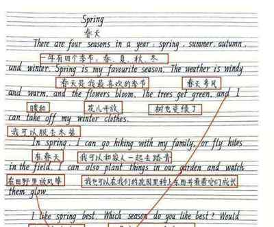 学生的英文翻译怎么写的好看