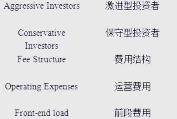 公司金融重要英文词汇是什么
