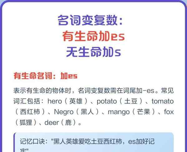 关于什么情况下英语单词后面加es复数的信息