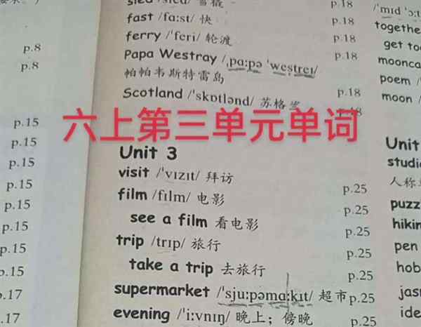 小3的英语单词怎么写的