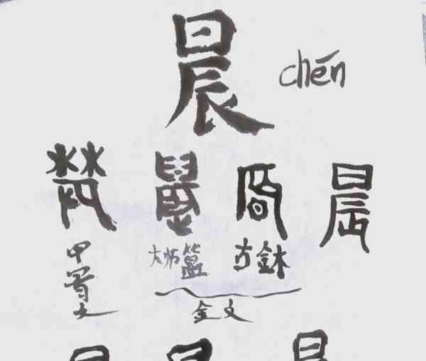 晨的英文字母怎么写