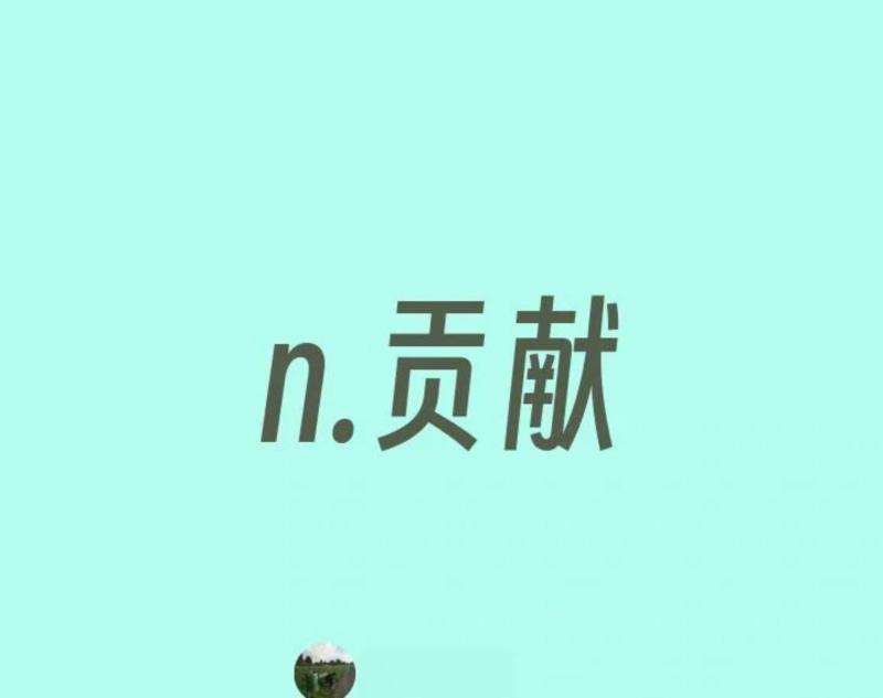 贡献的英语单词有哪些