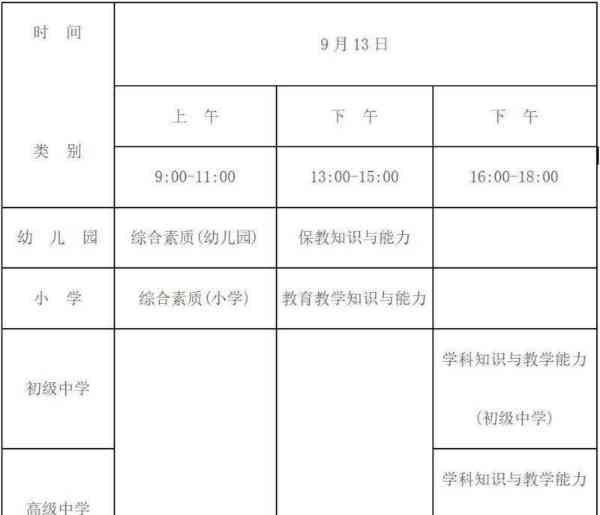 小学教师资格证报名时间表2021