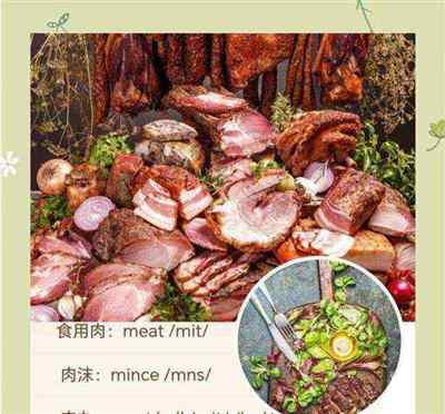 许多鱼肉的英文怎么写的