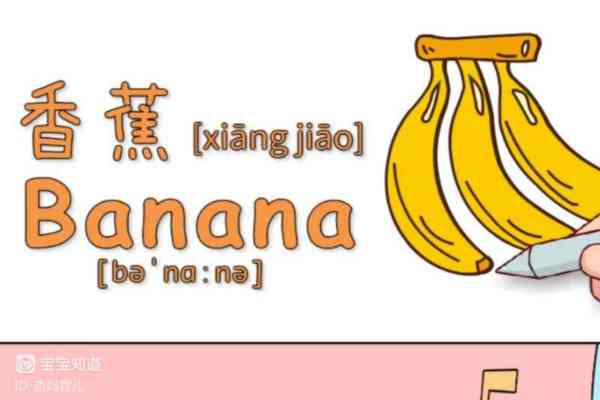 一个香蕉用英语怎么说怎么写