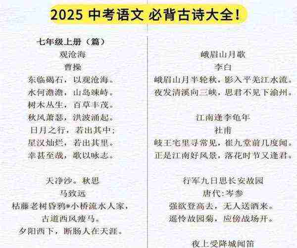 小学语文所有古诗和日积月累