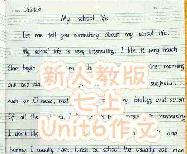 介绍同学英语作文加翻译初二上册