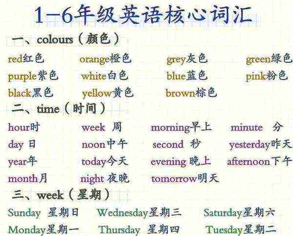 小学的英文怎么写怎么读