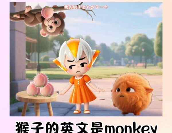 猴子用英语怎么写复数