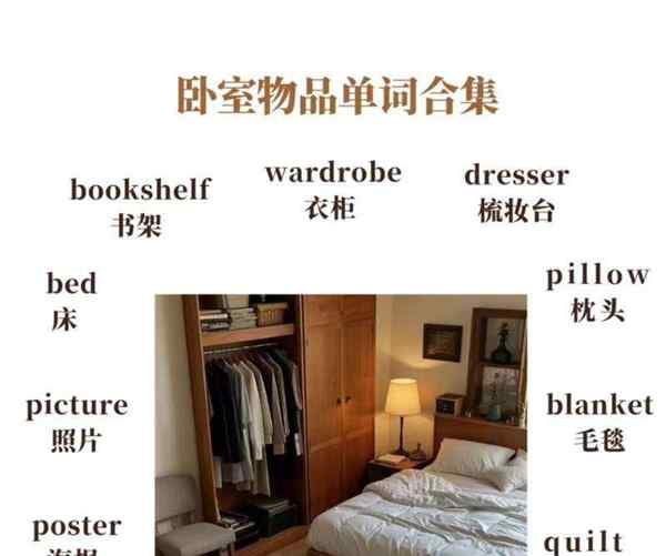 床头柜的英文单词怎么写
