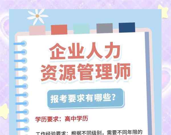 人力资源管理师报考条件及流程