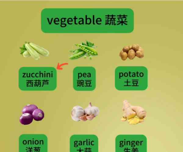 蔬菜英语单词大全100个