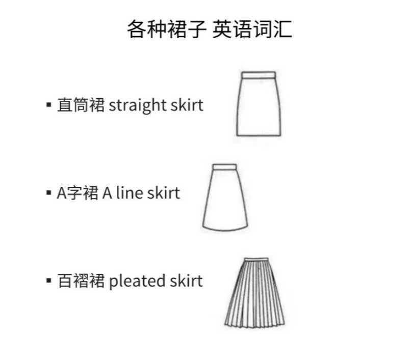 短裙英语怎么读trousers