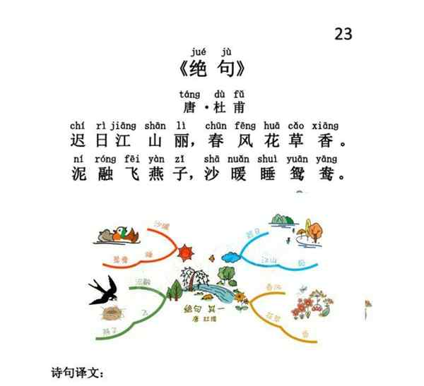 小学必读古诗75首注释解说